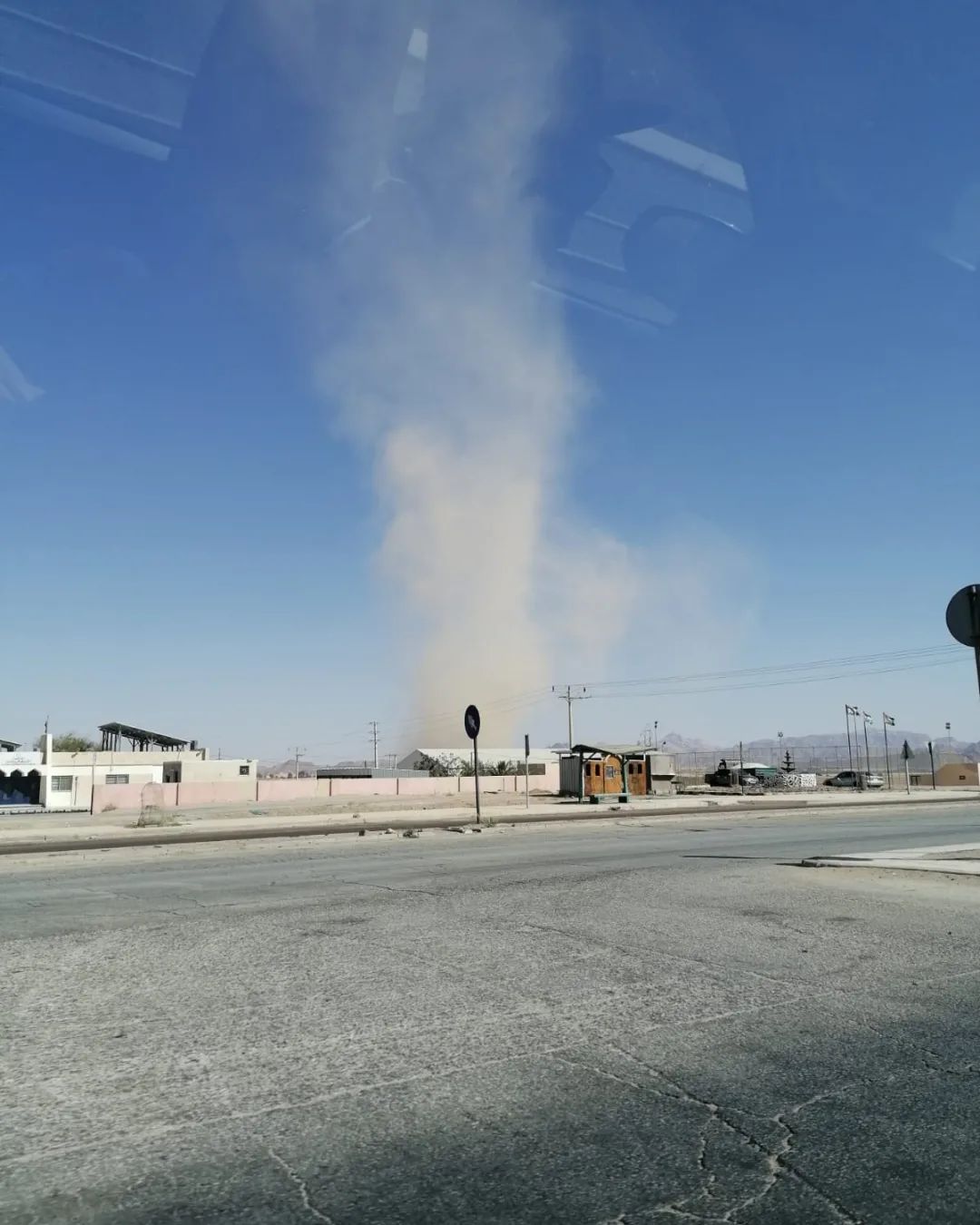 Dust devil near the J-WADI site, Jordan