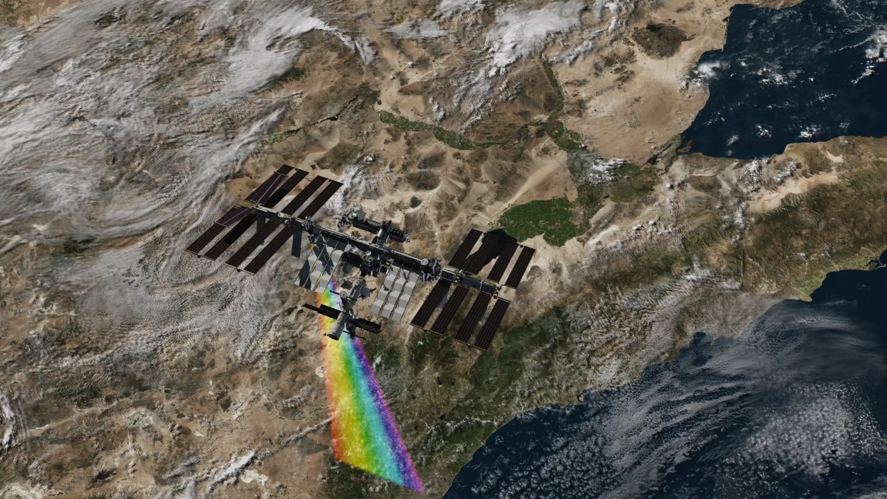 EMIT imaging spectrometer on the ISS, mapping surface mineralogy